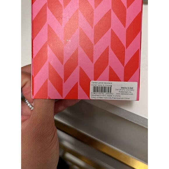 NIB Stella and Dot Tiered Lariat Necklace in Rose Gold - Picture 3 of 3